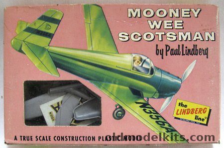 Lindberg 1/48 Mooney Wee Scotsman - Light Plane - CelloVision Issue, 418-29 plastic model kit